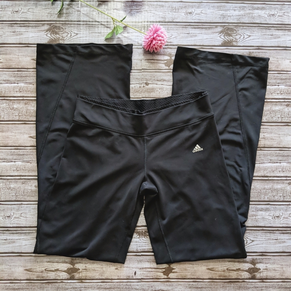 Adidas Climalite Back Flare Leg Yoga Pants
